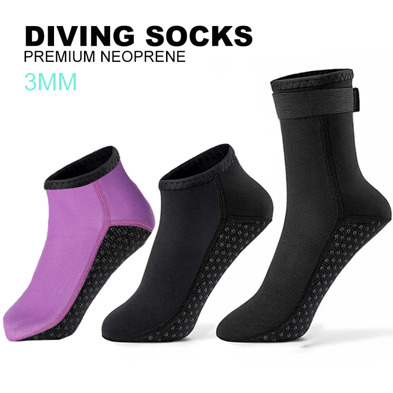 Wetsuit 3Mm Neoprene - النيوبرين جورب 3 مللي متر أحذية