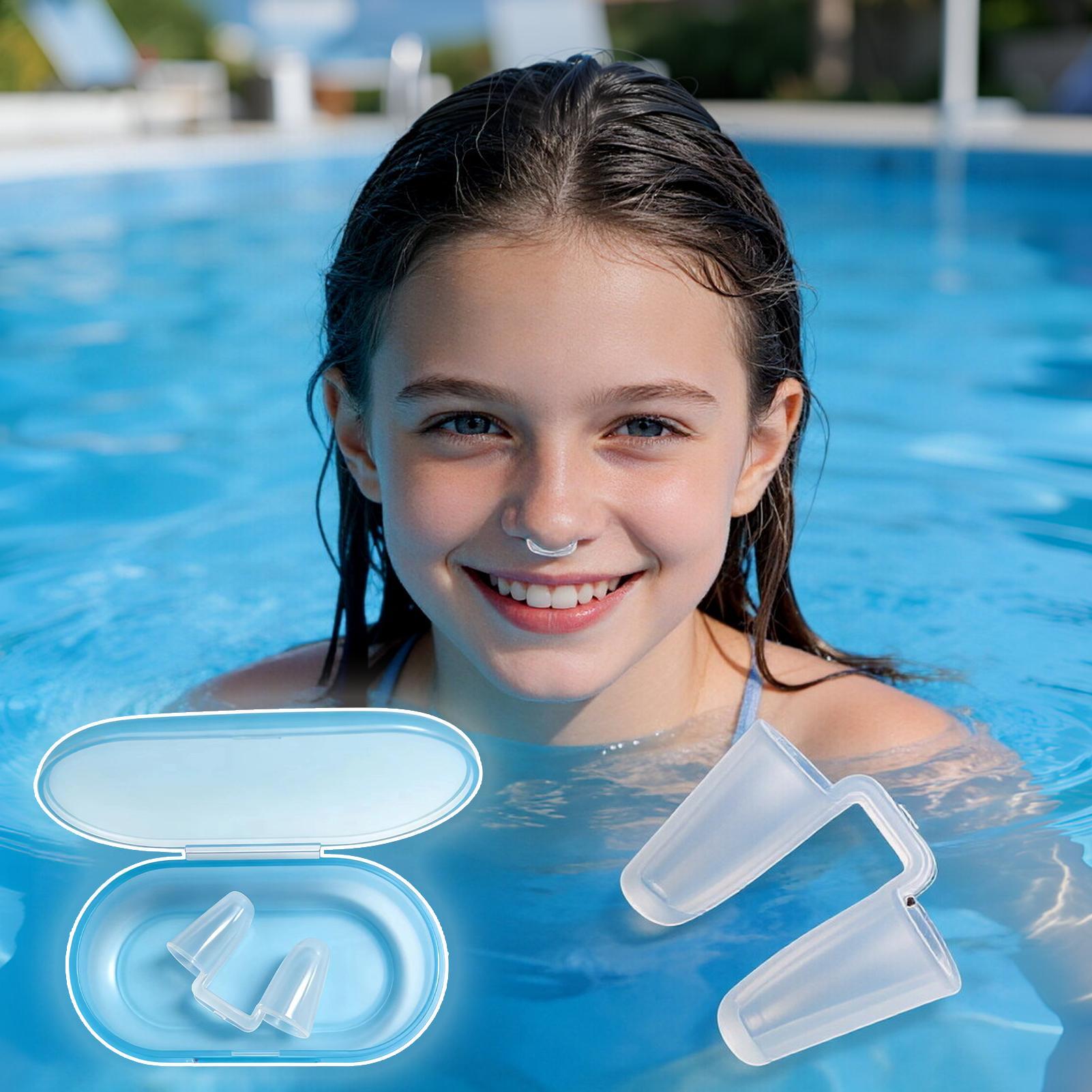 Snorkel Dry Top - مشابك أنف سيليكون للسباحة مضادة لدخول