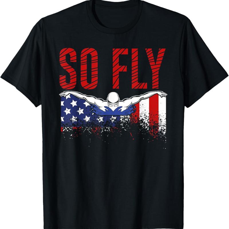 Us Aquatic Sports - تي شيرت So Fly USA لفريق