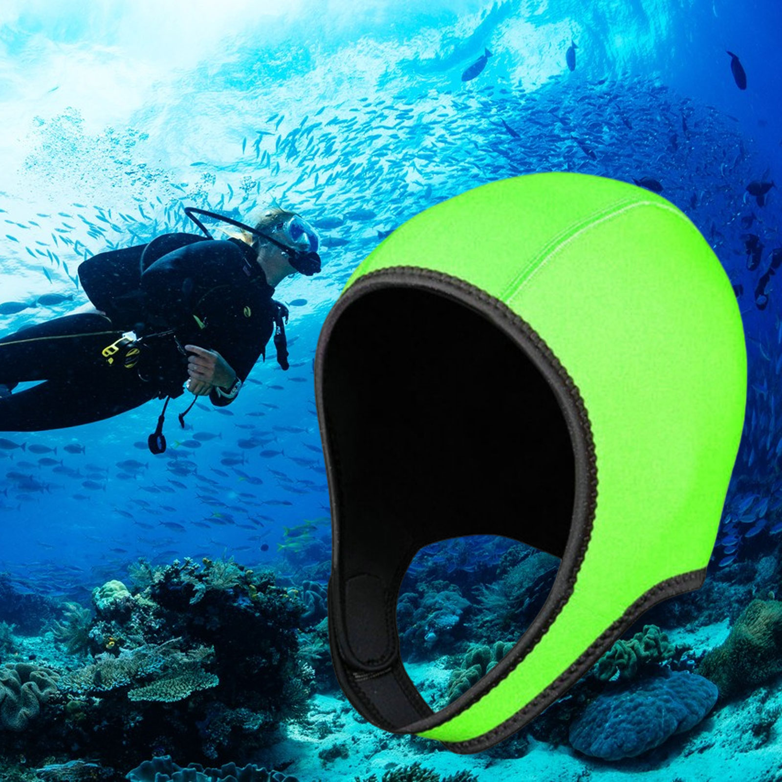 الغوص هود قبعة السباحة 3 مللي  - مراجعة Wetsuit 3Mm Neoprene وسعره