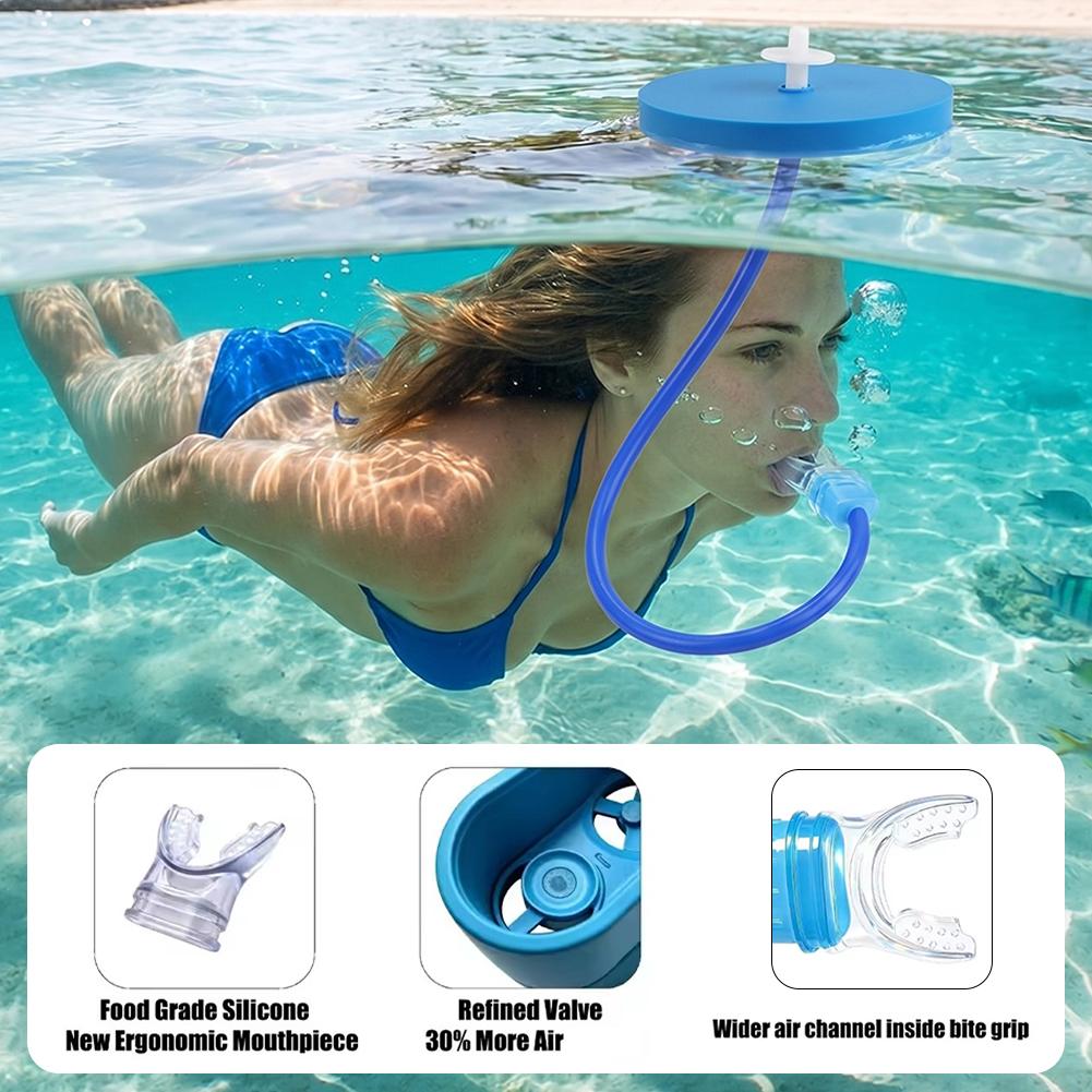 أنبوب تنفس مرن من السيليكون لل - مراجعة Snorkel Dry Top وسعره