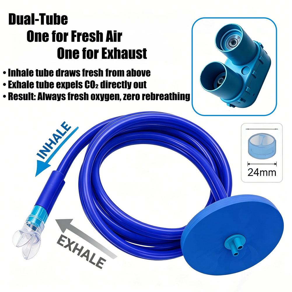 أنبوب تنفس للغوص الجاف للبالغي - مراجعة Snorkel Dry Top وسعره