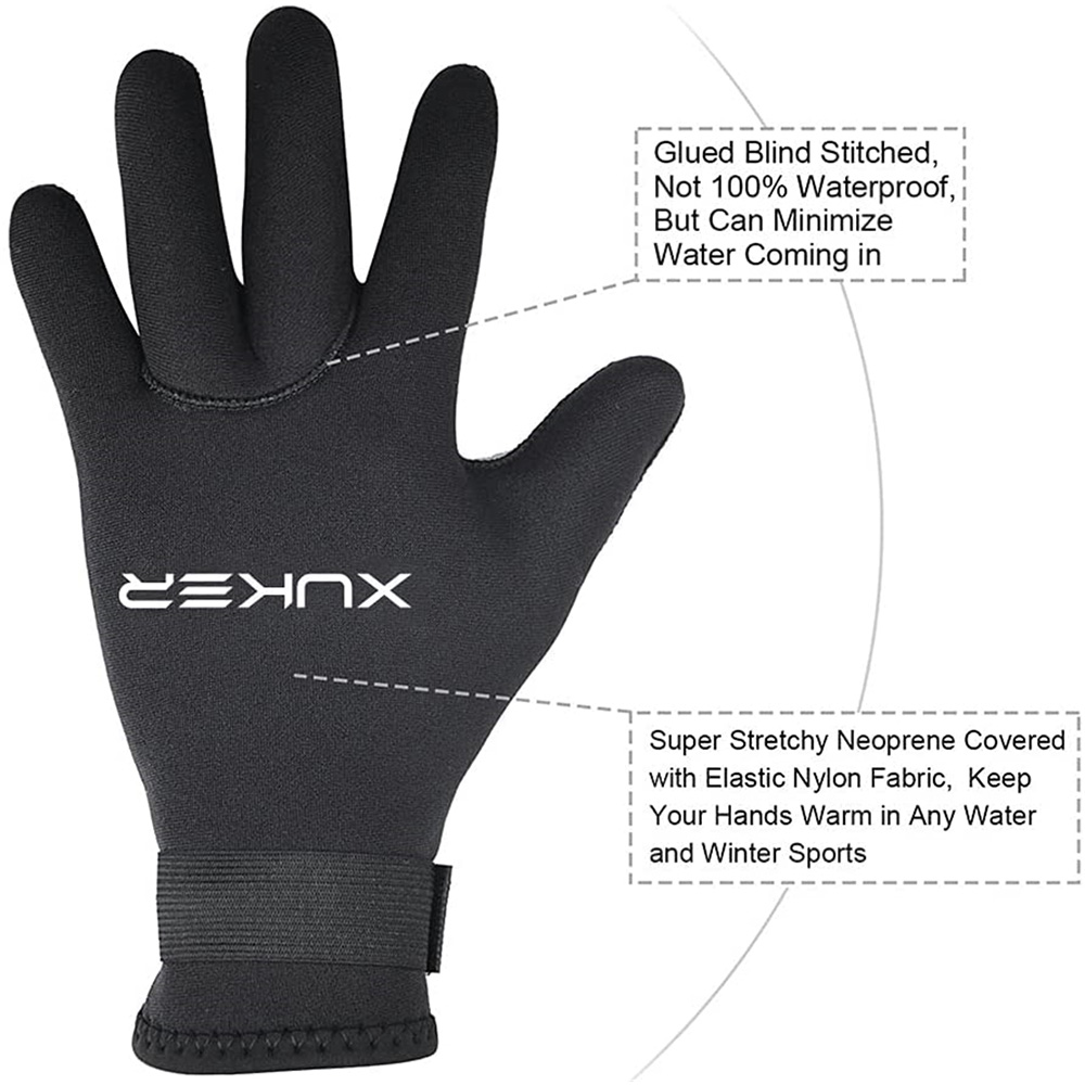 3 مللي متر 5 مللي متر قفازات ا - مراجعة Wetsuit 3Mm Neoprene وسعره